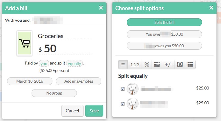 Скриншот 4 программы Splitwise