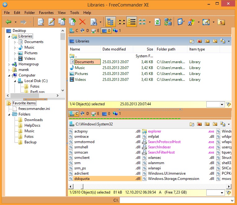 Скриншот 5 программы FreeCommander