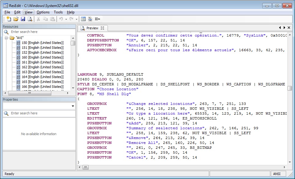 Скриншот 4 программы ResEdit