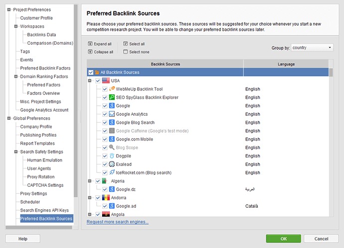 Скриншот 2 программы SEO PowerSuite