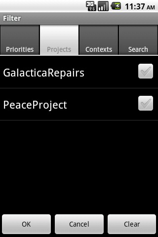 Скриншот 2 программы Todo.txt