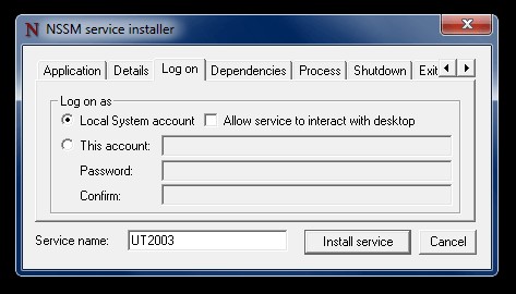 Скриншот 3 программы NSSM - The Non-Sucking Service Manager