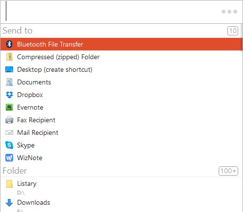 Скриншот 2 программы Listary