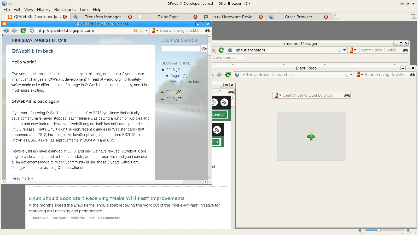 Скриншот 3 программы Otter Browser