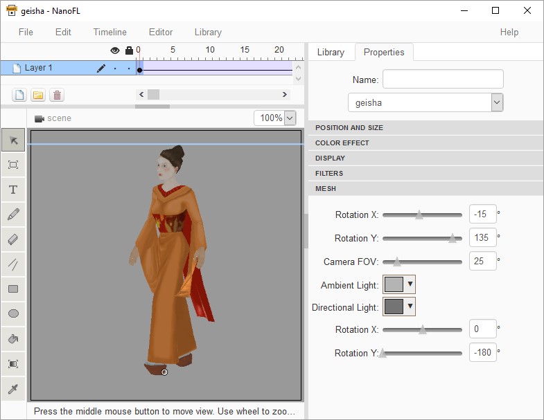 Скриншот 1 программы NanoFL Editor