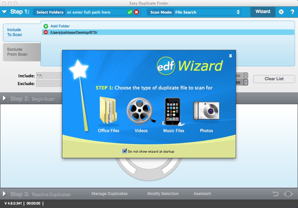 Скриншот 1 программы Easy Duplicate Finder