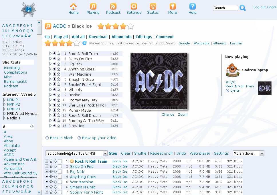Скриншот 2 программы Subsonic