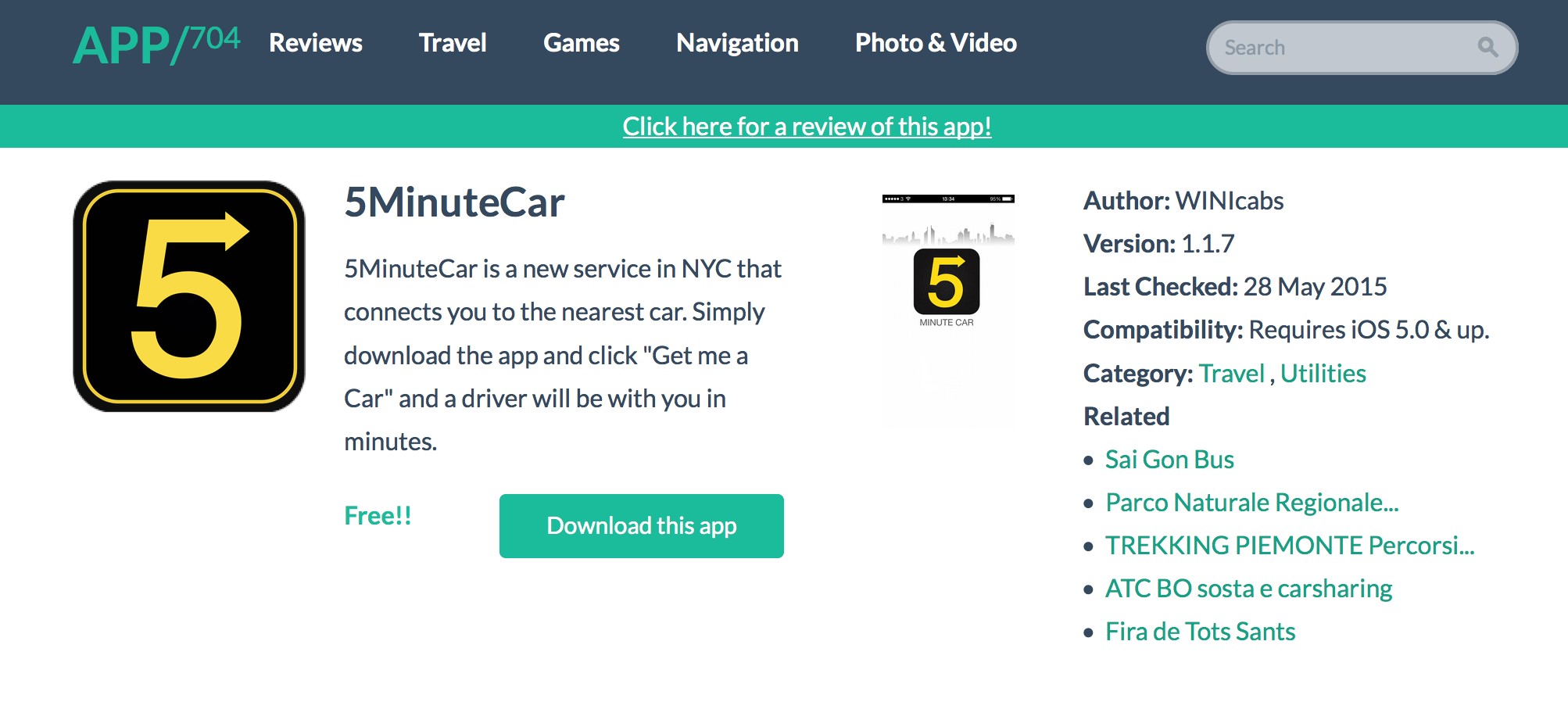 Скриншот 2 программы App 704