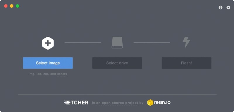 Скриншот 1 программы Etcher