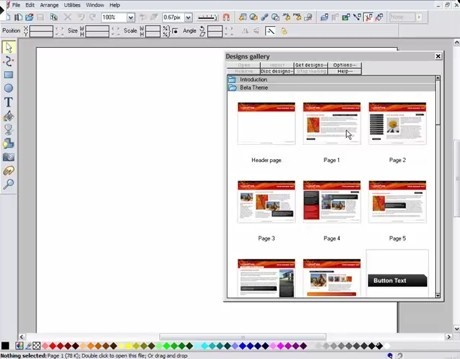 Скриншот 3 программы Xara Web Designer