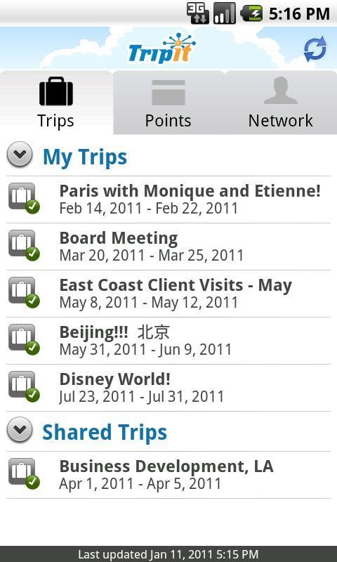 Скриншот 3 программы TripIt
