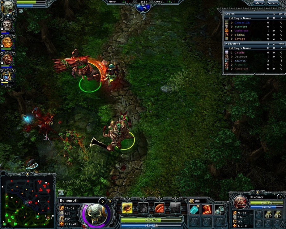 Скриншот 1 программы Heroes of Newerth