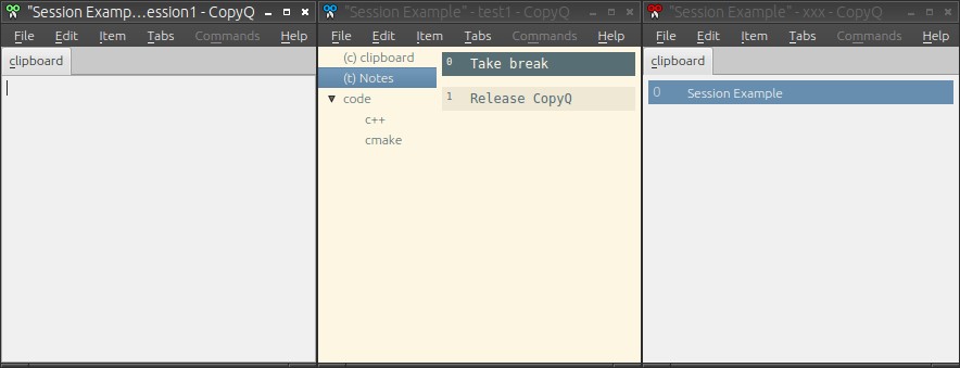 Скриншот 3 программы CopyQ