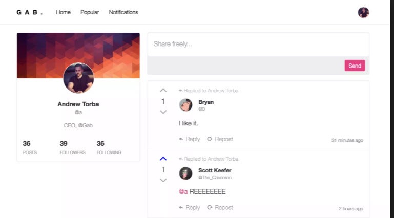Скриншот 2 программы Gab