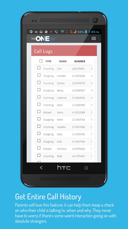 Скриншот 4 программы TheOneSpy