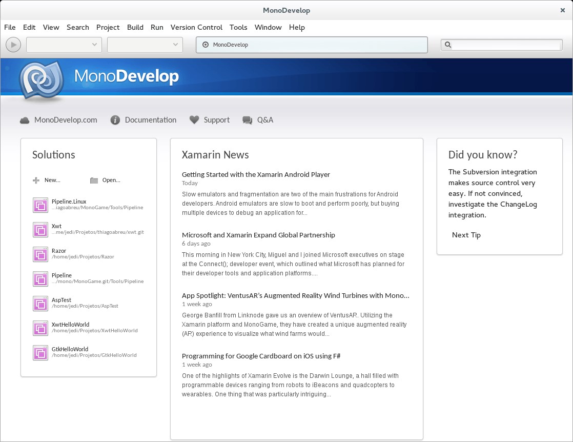 Скриншот 2 программы MonoDevelop