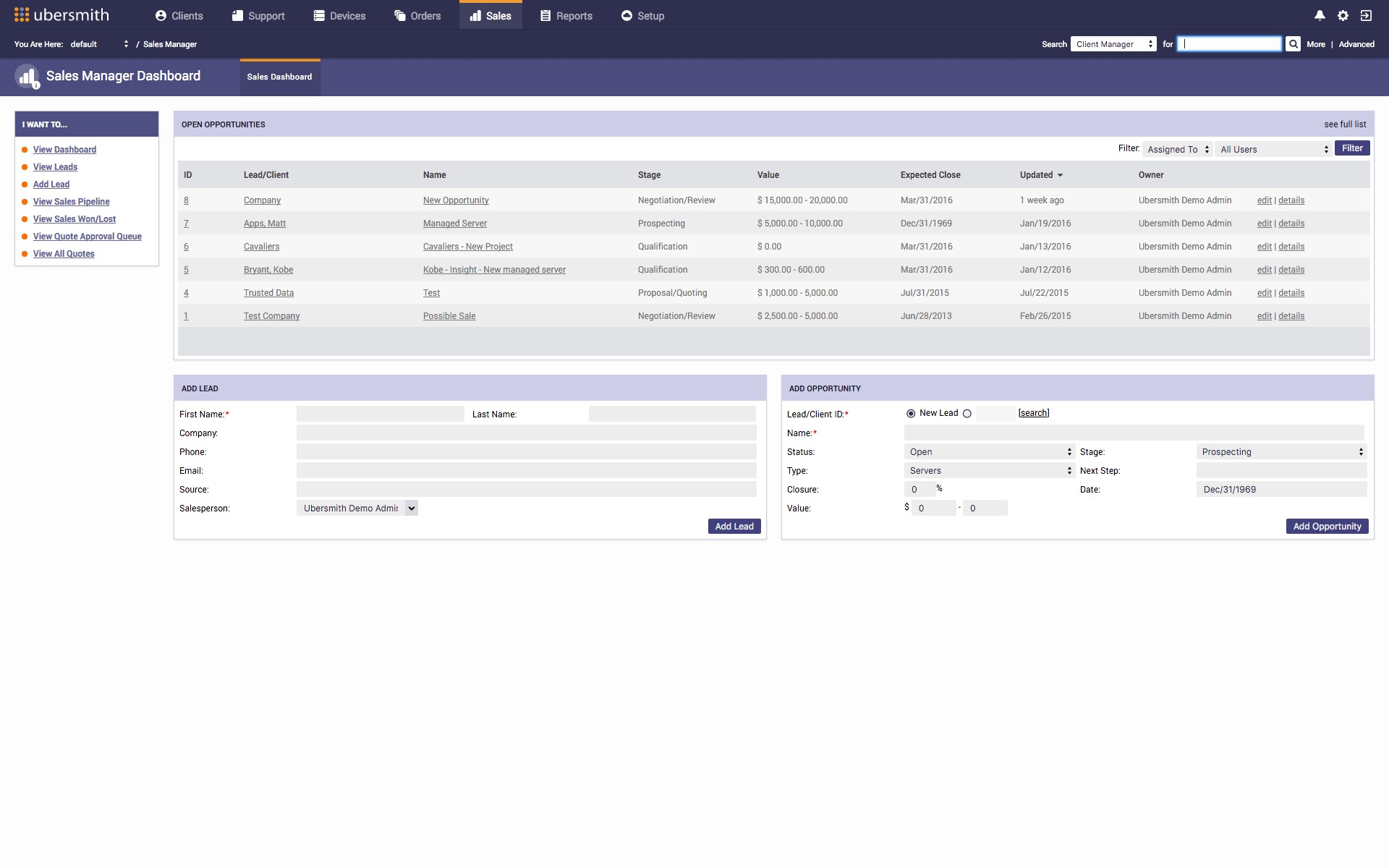 Скриншот 5 программы Ubersmith