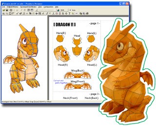 Скриншот 1 программы Pepakura Designer