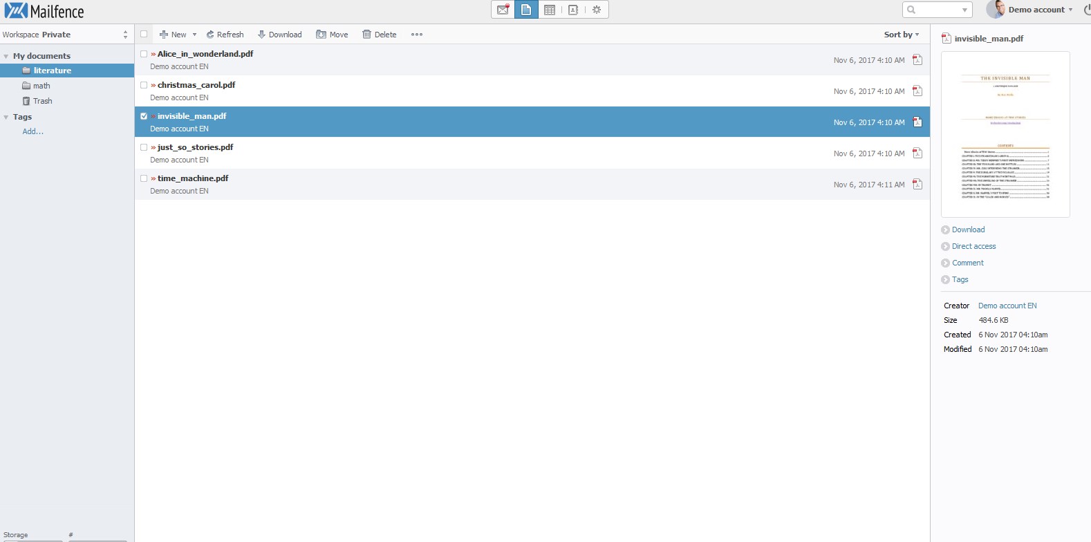 Скриншот 4 программы Mailfence