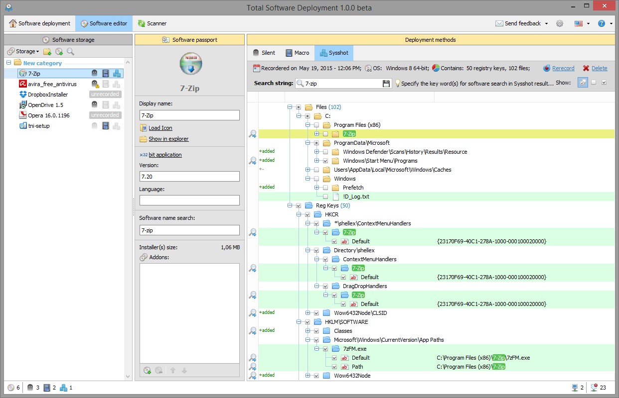Скриншот 3 программы Total Software Deployment