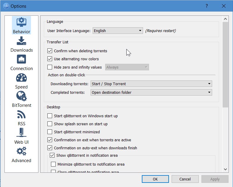 Скриншот 4 программы qBittorrent