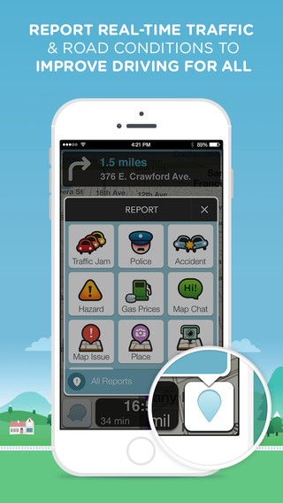 Скриншот 2 программы Waze