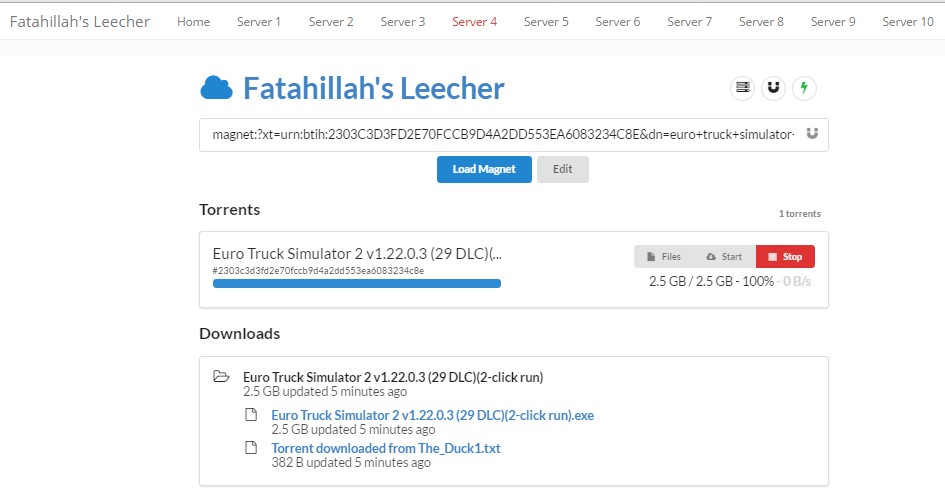 Скриншот 1 программы fatahillah's leecher