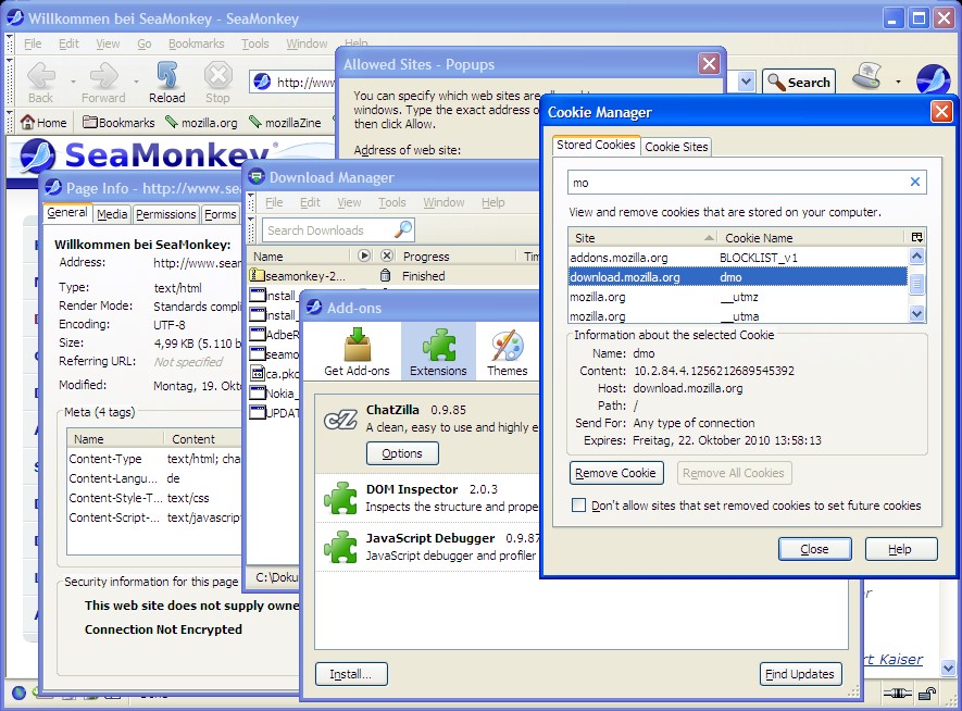 Скриншот 2 программы SeaMonkey
