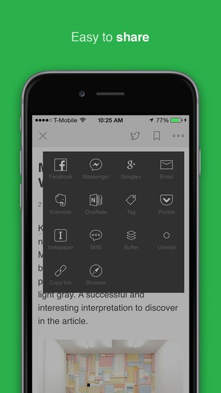 Скриншот 3 программы Feedly