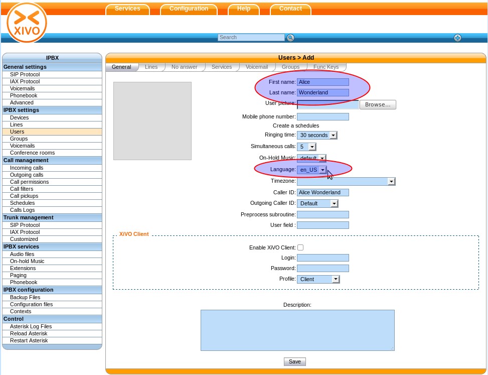 Скриншот 4 программы XiVO