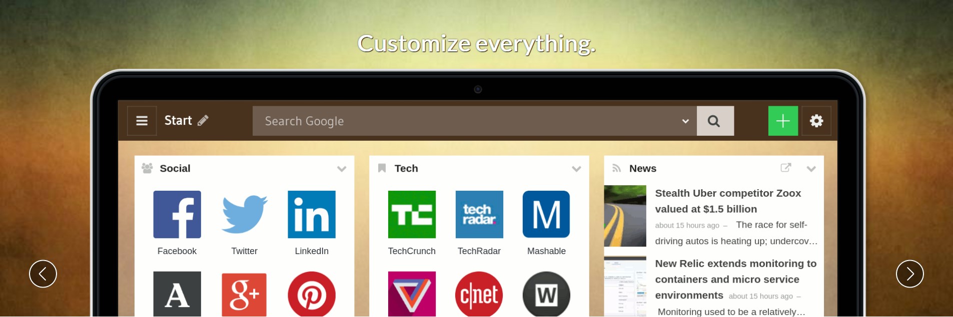 Скриншот 2 программы start.me