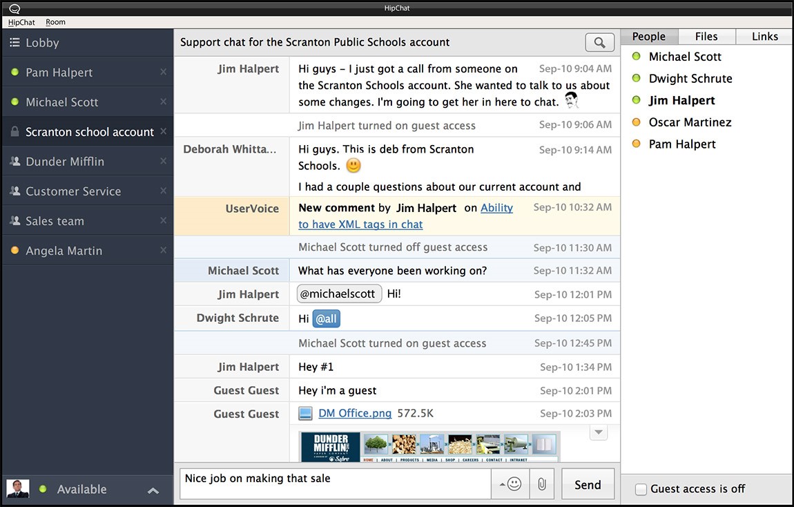 Скриншот 5 программы HipChat