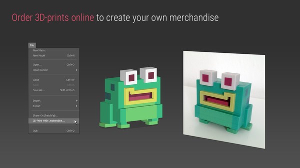 Скриншот 3 программы Qubicle Voxel Editor
