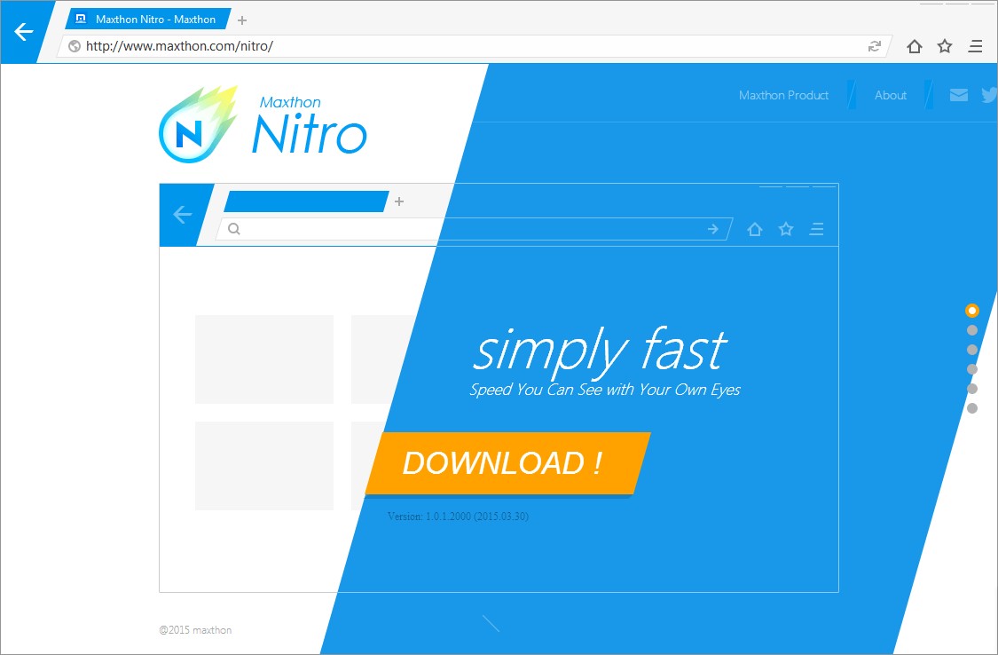 Скриншот 3 программы Maxthon Nitro