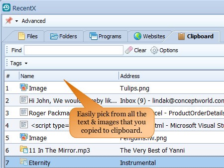 Скриншот 5 программы RecentX