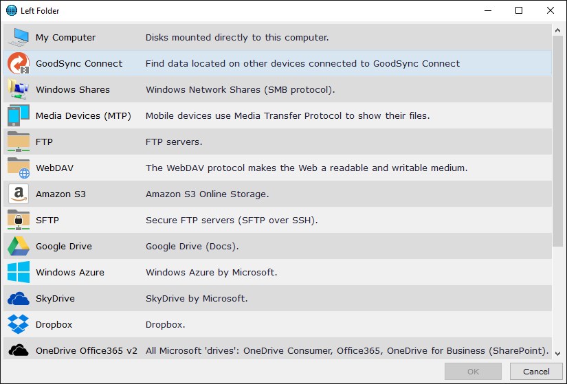Скриншот 3 программы GoodSync