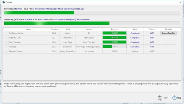 Скриншот 2 программы Apple Music Converter