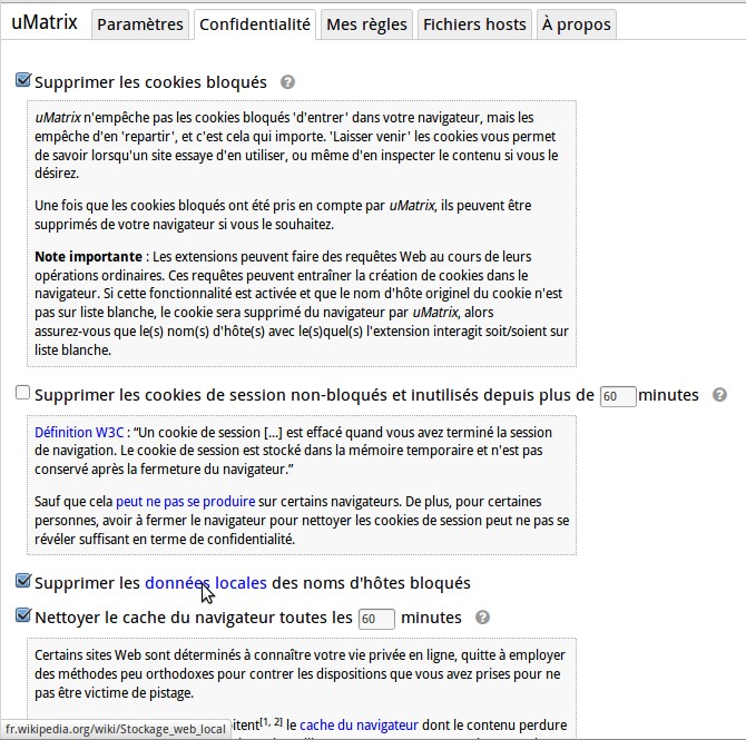 Скриншот 4 программы uMatrix