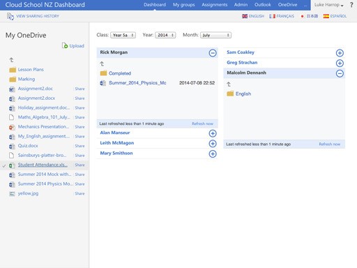 Скриншот 2 программы Teacher Dashboard for Microsoft Office 365