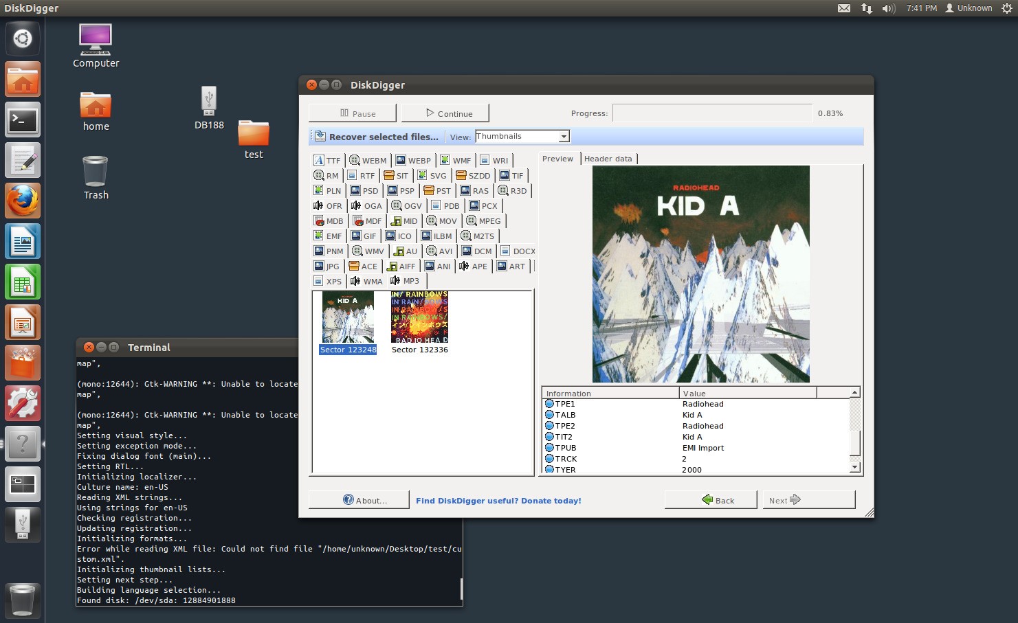 Скриншот 5 программы DiskDigger
