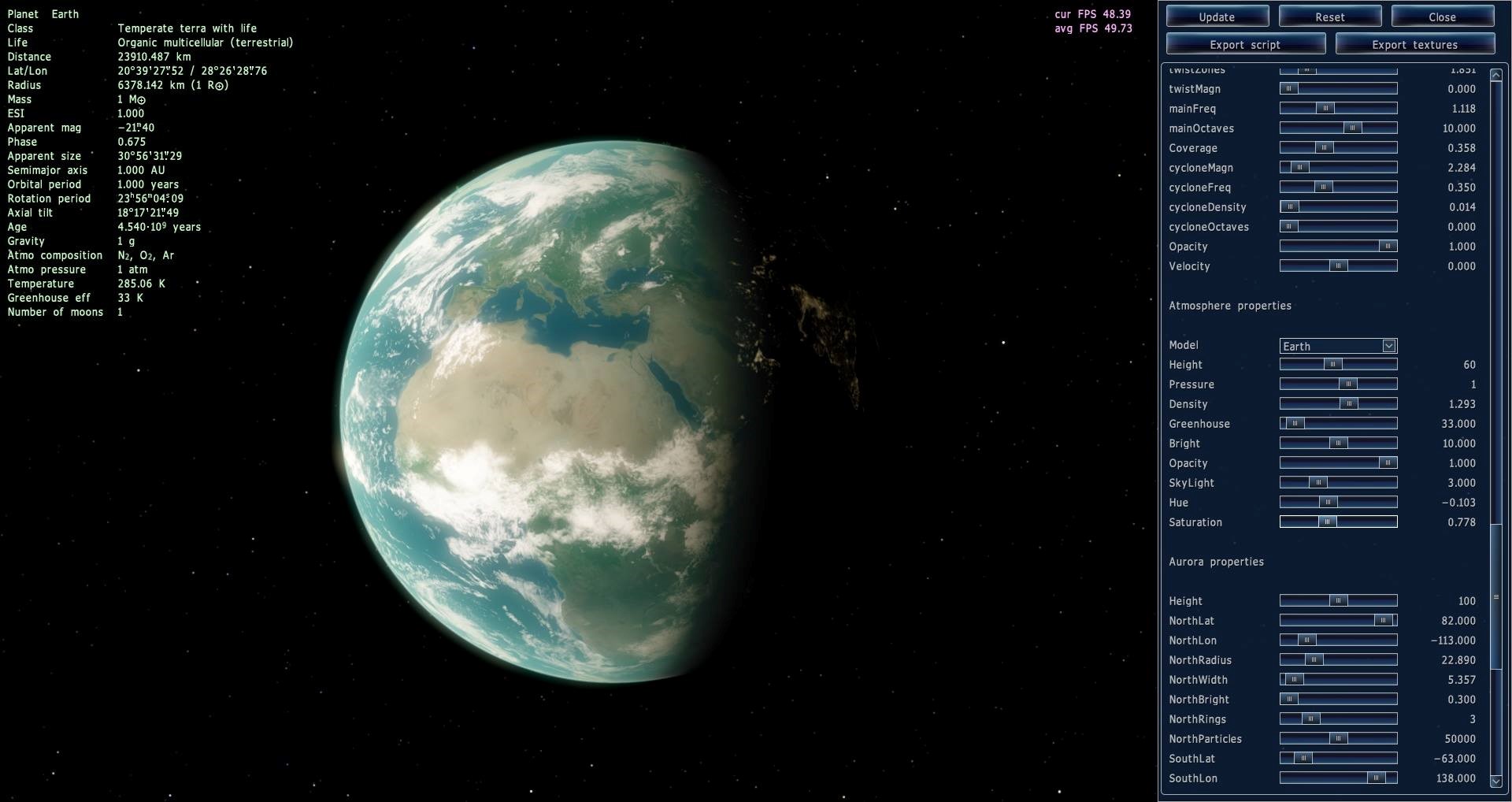 Скриншот 1 программы Space Engine