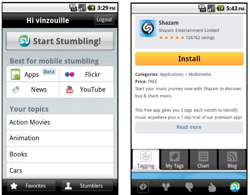 Скриншот 5 программы StumbleUpon