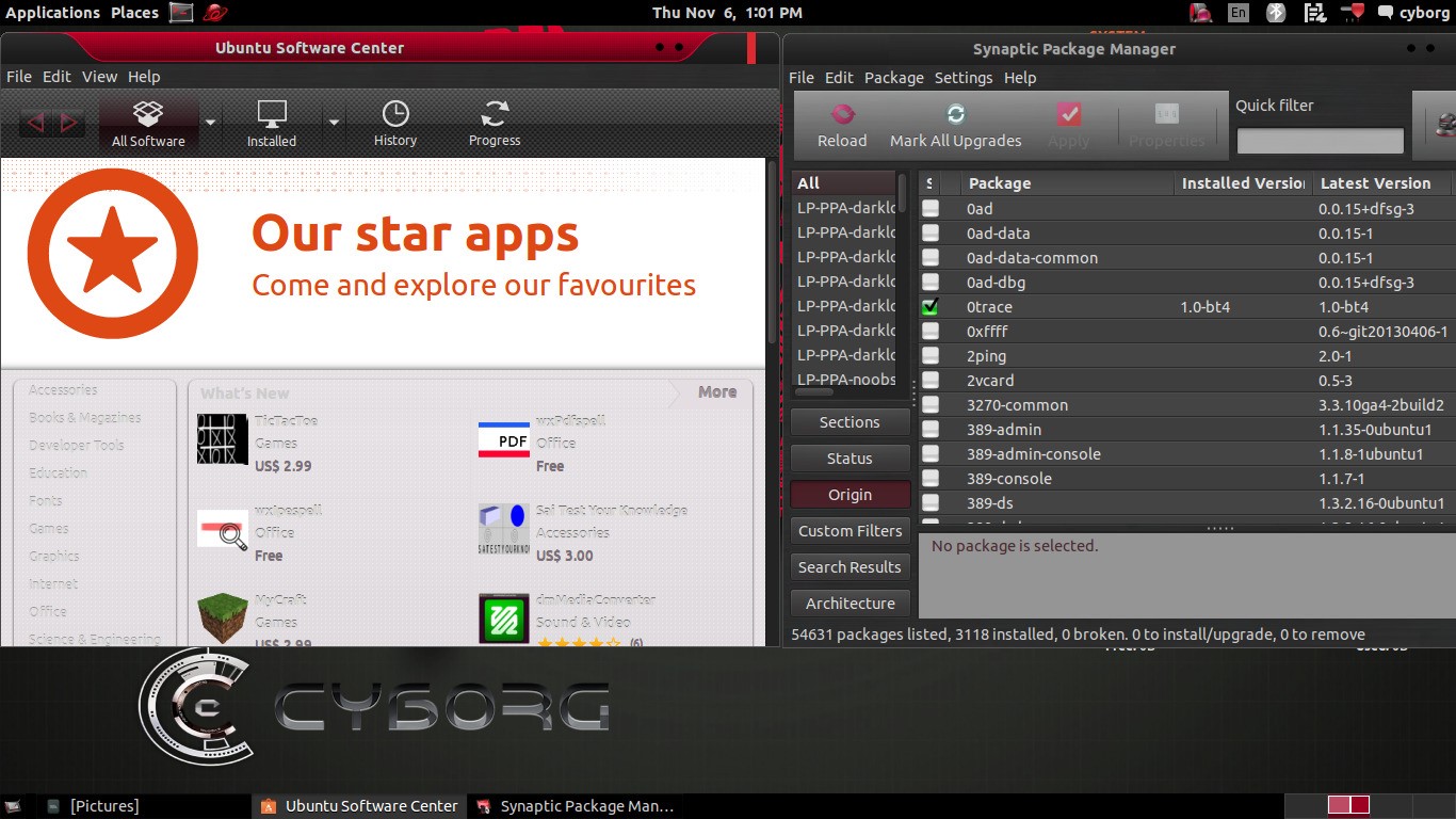Скриншот 4 программы Cyborg Linux