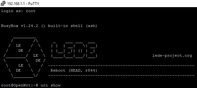 Скриншот 1 программы LEDE - Linux Embedded Development Environment