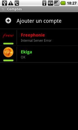 Скриншот 2 программы CSipSimple