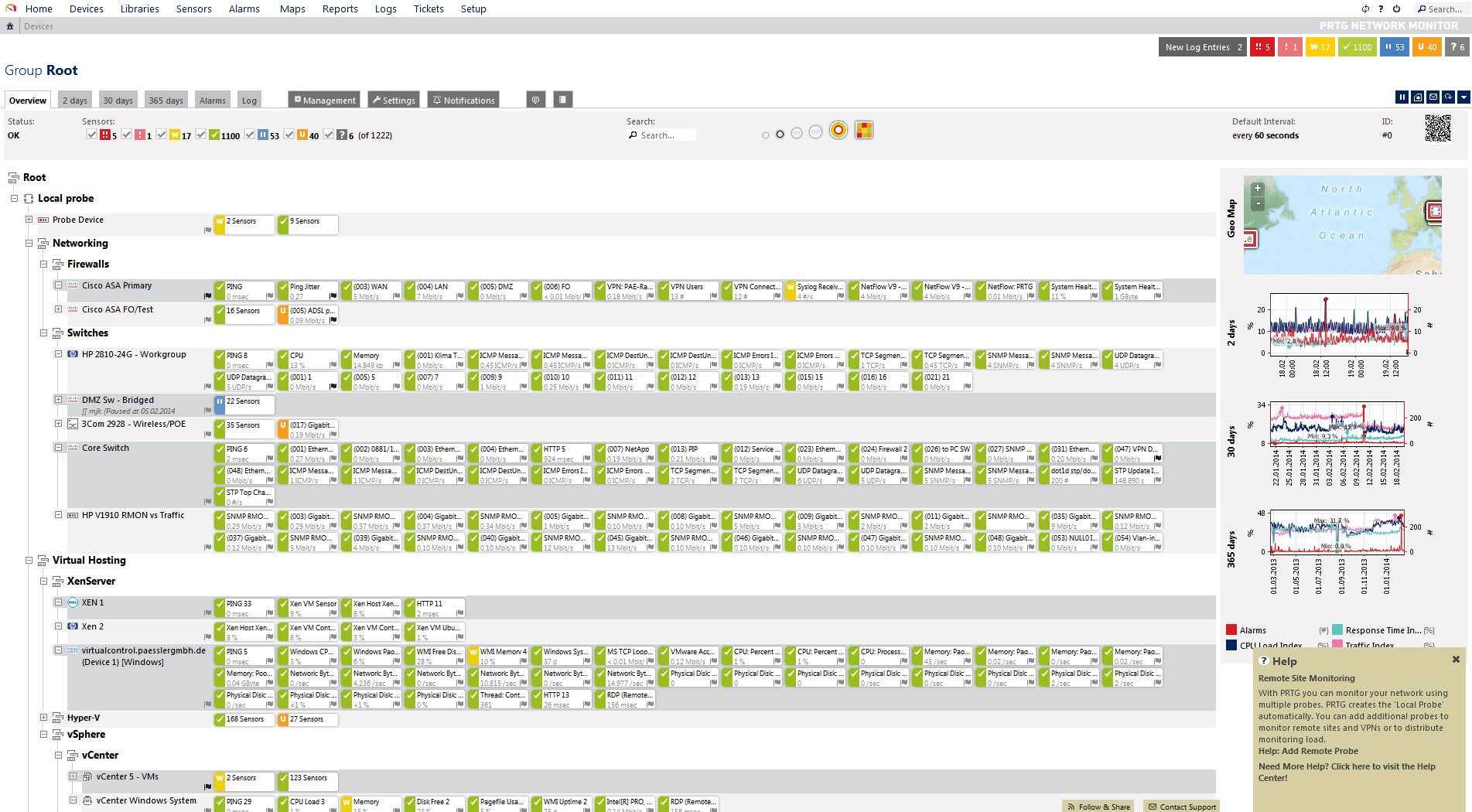 Скриншот 3 программы PRTG Network Monitor