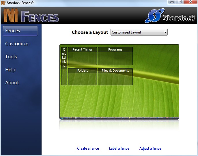 Скриншот 3 программы Fences
