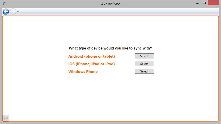 Скриншот 2 программы AkrutoSync