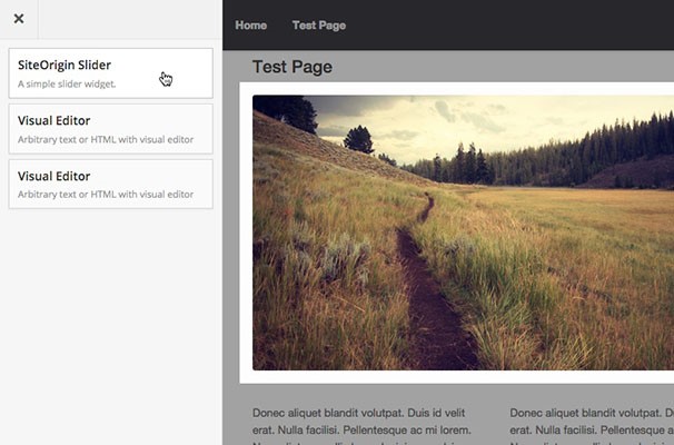Скриншот 2 программы SiteOrigin Page Builder