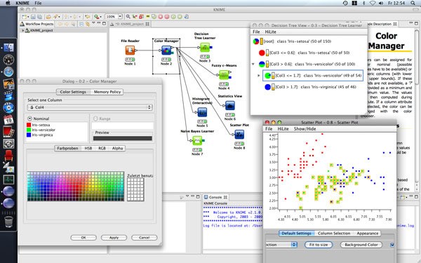 Скриншот 1 программы KNIME